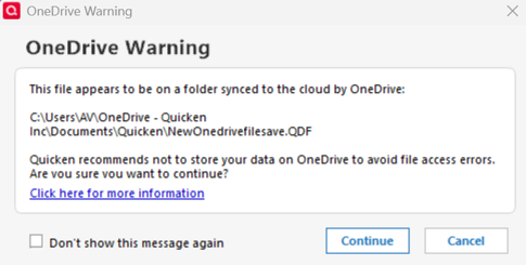 OneDrive Warning 2026