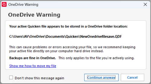 OneDrive Warning 2026