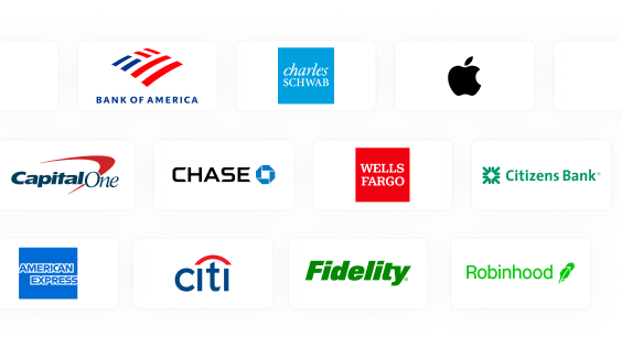 More bank integrations than anyone else