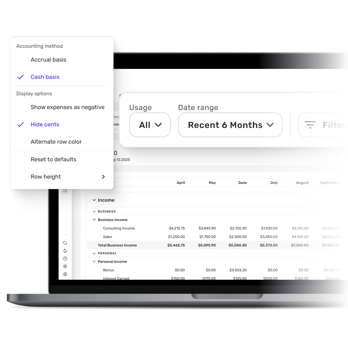 See your finances from every angle