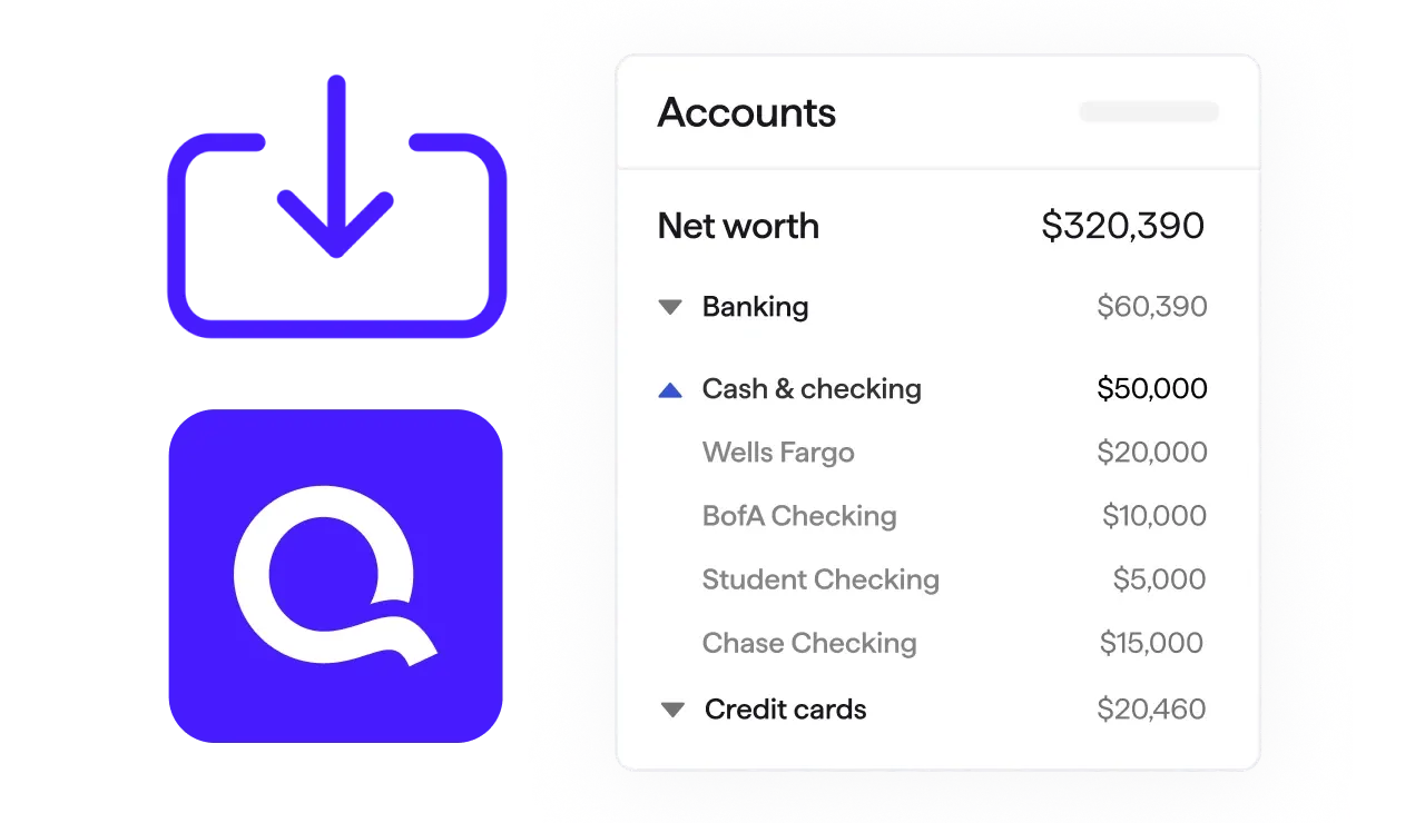 Importing Mint data and accounts to Quicken Simplifi user interface