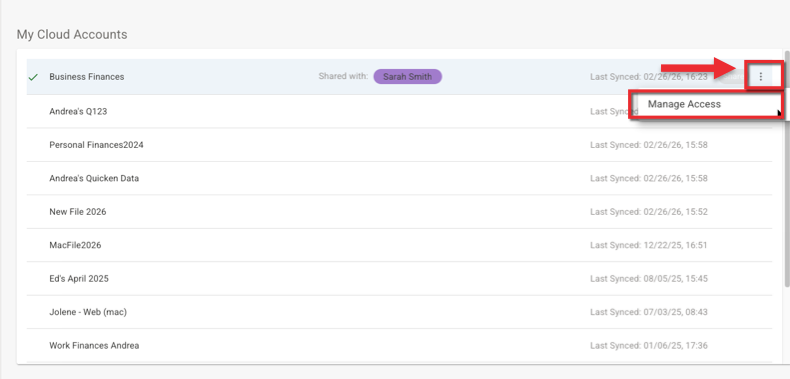 Remove Data Sharing Manage Access
