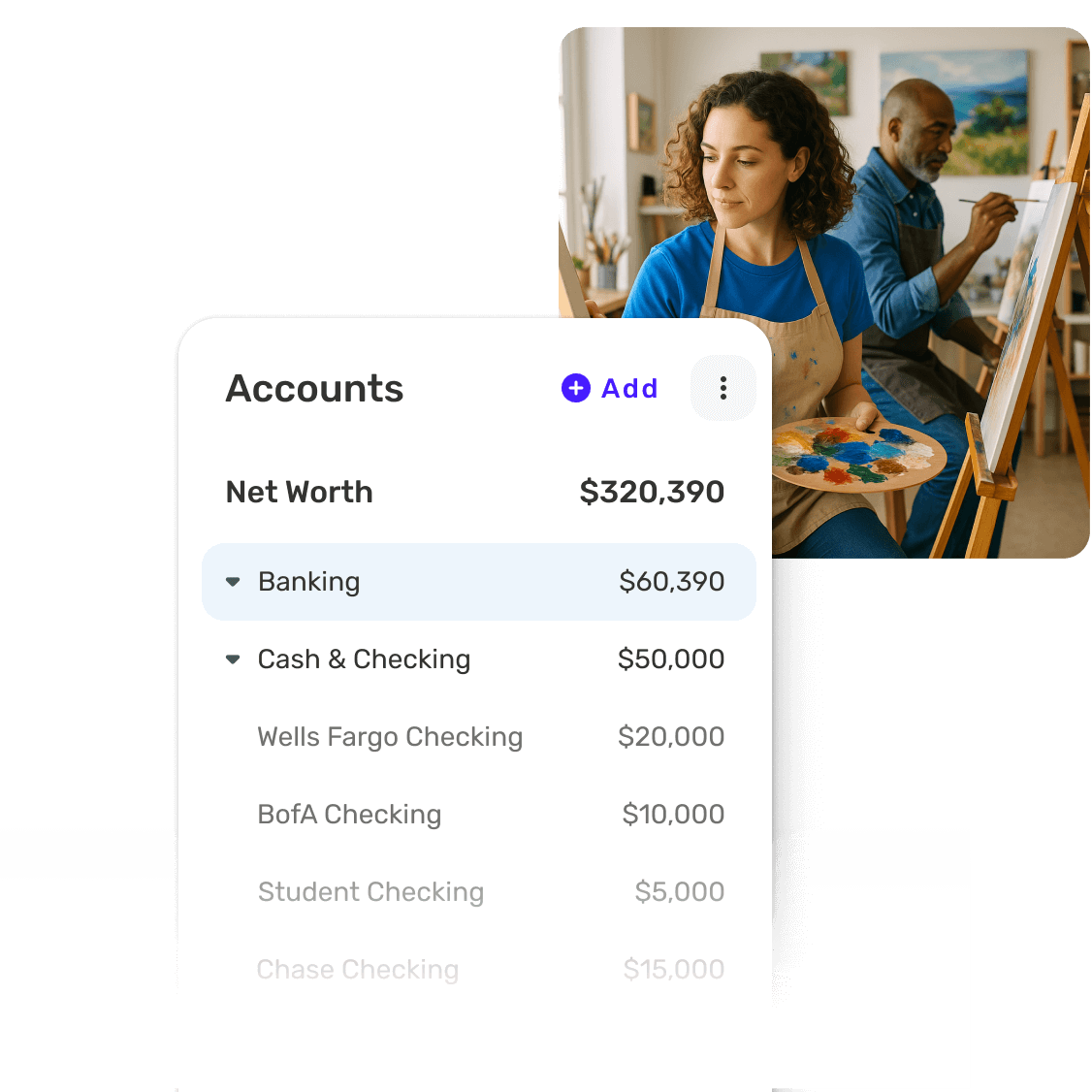  2x Accordion - All accounts, one dashboard