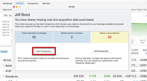 Placeholder Add Transaction Button Mac