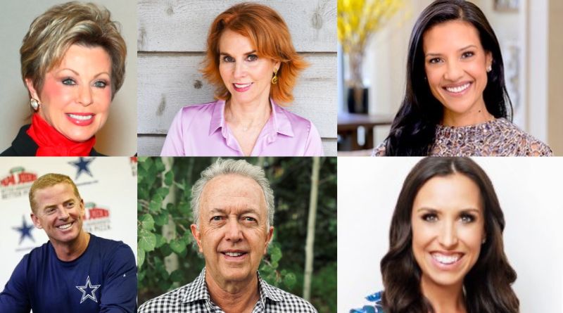 Clockwise from upper left: Sammye Myers, Jolie Humphrey, Megha Tolia, Elizabeth Conroy, Bart Humphrey and Jason Garrett