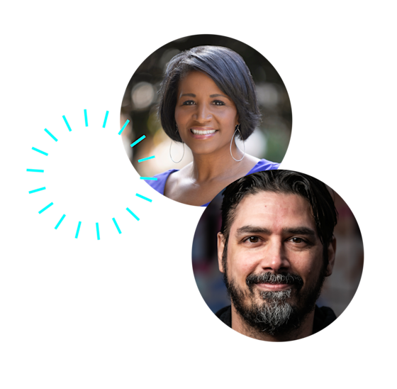 Noelle LeVeaux, publisher for D Magazine Partners, and Dr. Gorilla (a.k.a. David Rodriguez).