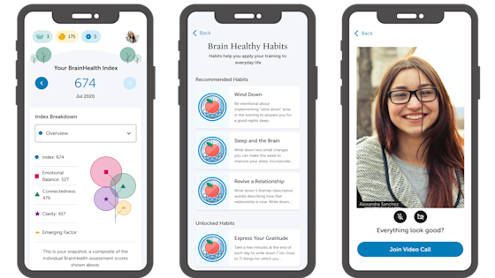 The new BrainHealth Project app shares easy access to learning about brain-healthy habits, measuring your progress and meeting with a BrainHealth coach.