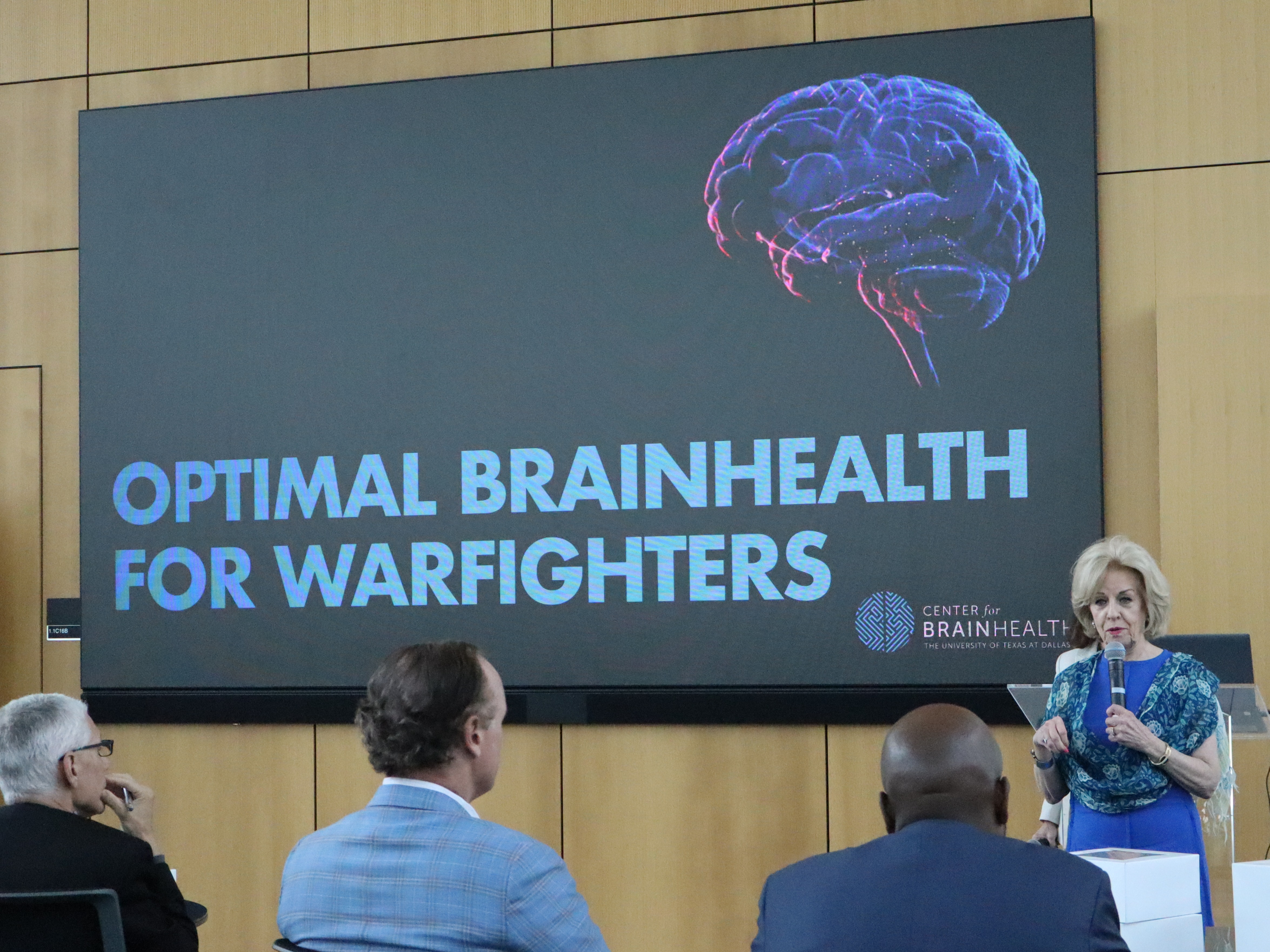 Sandi Chapman, PhD, speaks about the impact of Optimal BrainHealth for Warfighters at Center for BrainHealth in Dallas, Texas. 