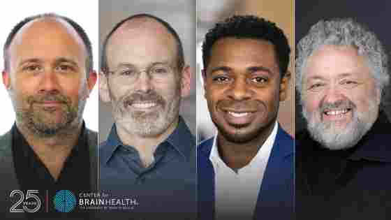 BrainHealth People's Choice winners: Dr. Kirk Erickson, Dr. Jud Brewer, Byron Sanders and Bruce Mau