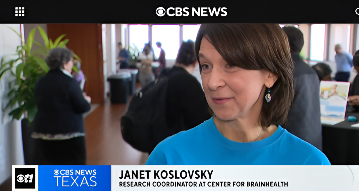 Janet Koslovsky of Center for BrainHealth sharing details about BrainHealth Week on CBS News.