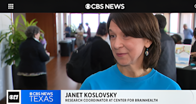 Janet Koslovsky of Center for BrainHealth sharing details about BrainHealth Week on CBS News.