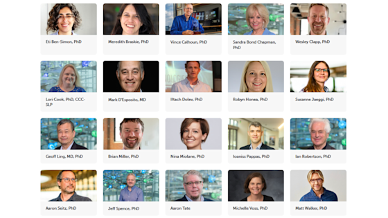 Photo montage of key collaborators in the BrainHealth Research Network.