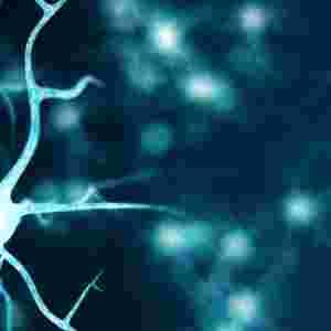 Abstract. Blue neurons with a blue background