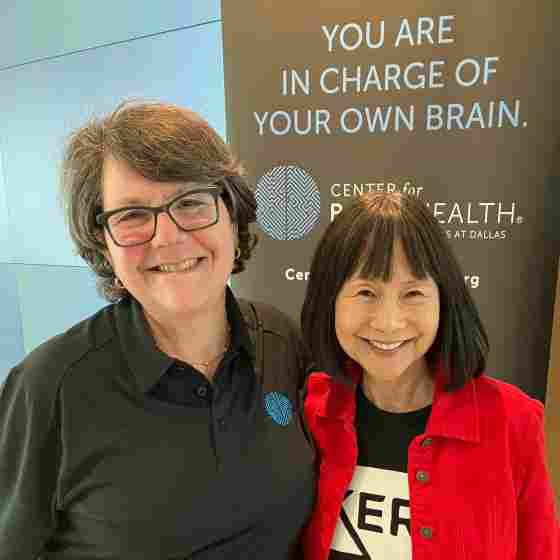 Center for BrainHealth's Laura Gordon and KERA's Sylvia Komatzu enjoy BrainHealth Week. Thank you to all the sponsors and community partners who create impact in Dallas through BrainHealth Week.