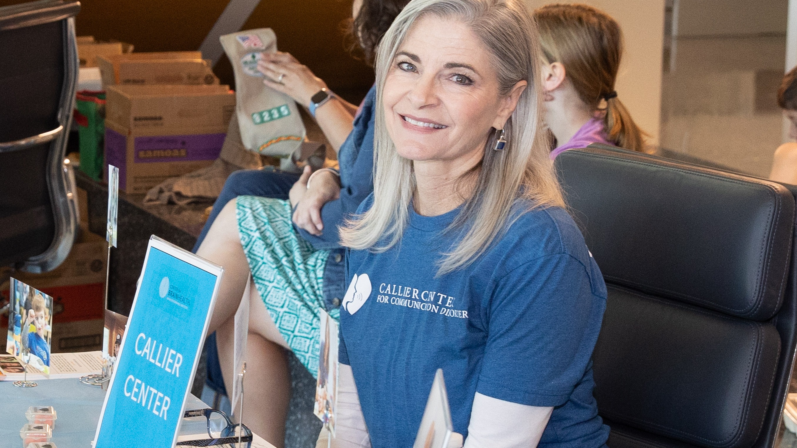 Image of BrainHealth Week partners at the annual Family Fair. 