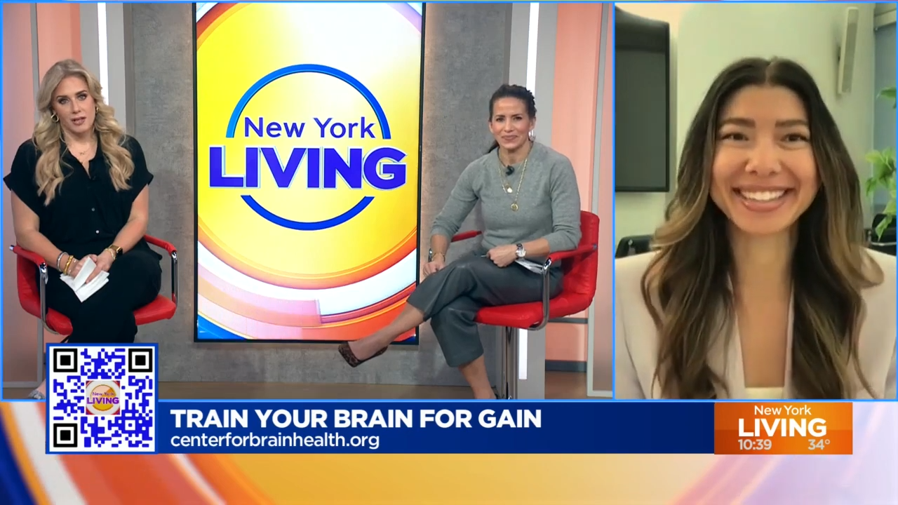 Julie Fratantoni, PhD, shares the Great Brain Gain with the hosts of New York Living on WPIX.