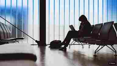 someone working on their laptop