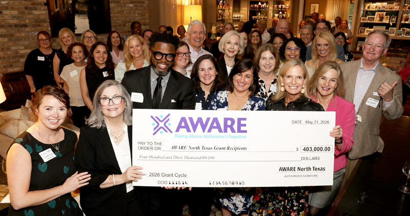 AWARE 2026 recipients with Ann McKinley (second from the left front row)