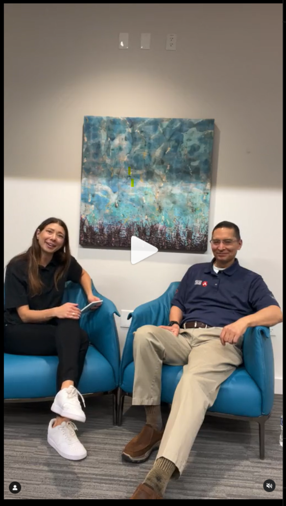 Dr. Julie Fratantoni and NASA's Steven Lee talk about brain health for Office Hours on Instagram Live during BrainHealth Week 2023. 