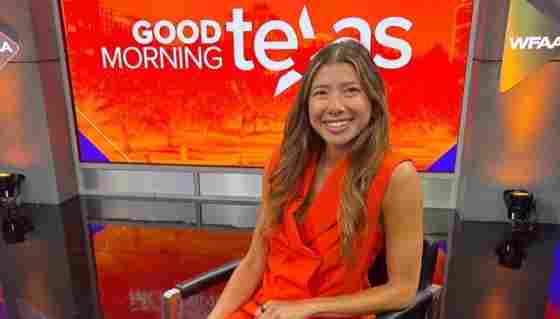 Center for BrainHealth's Julie Fratantoni, PhD, on the set of WFAA's Good Morning Texas. 