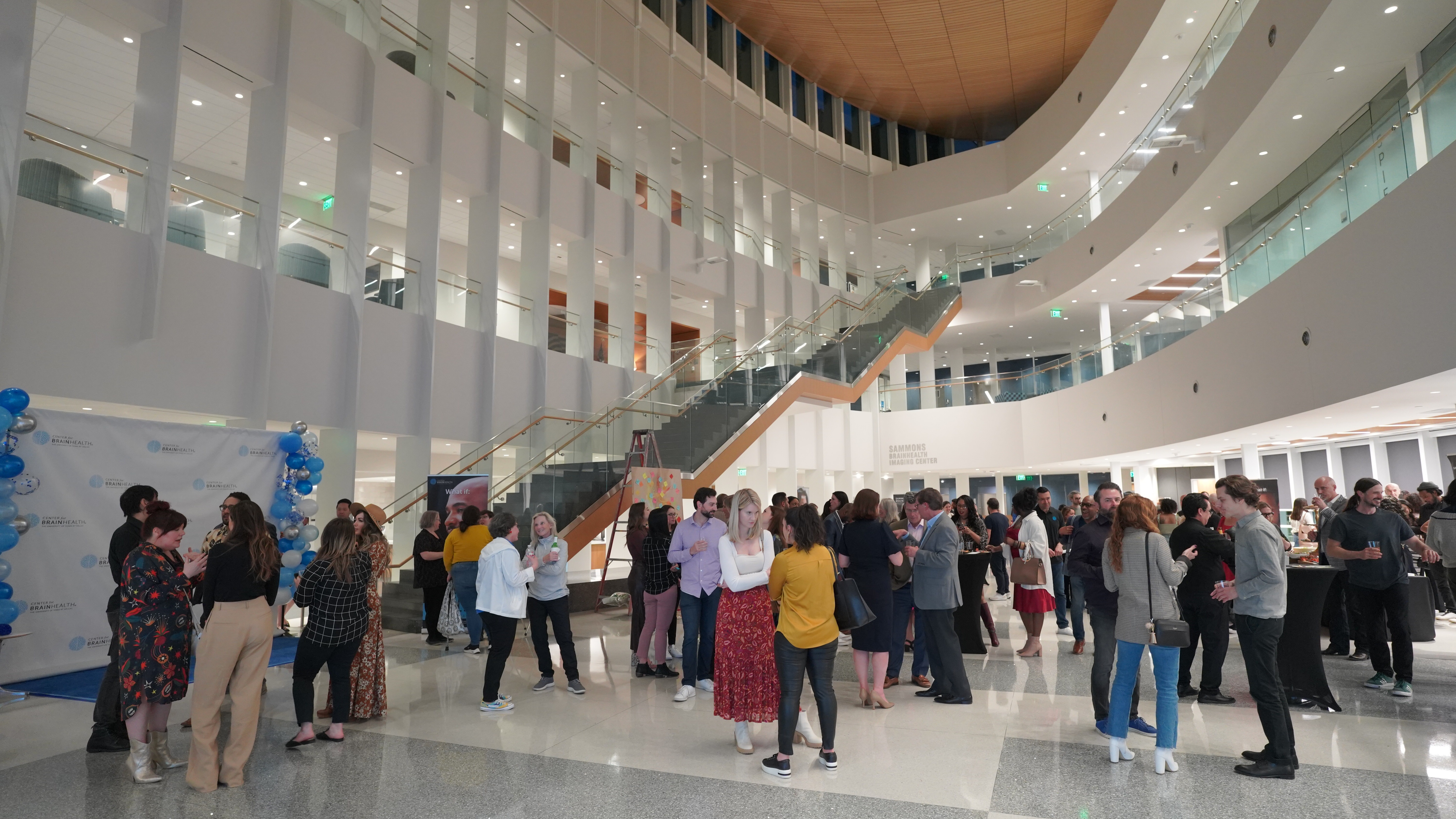 Guests gather for an event at Center for BrainHealth in Dallas, Texas. 