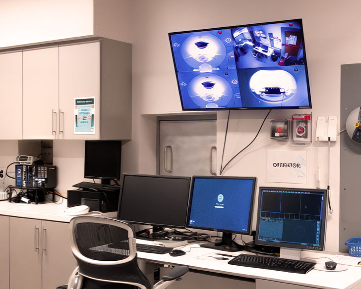 Workroom at the Sammons BrainHealth Imaging Center, a Dallas-area location for advanced fMRI research including hyperscanning.