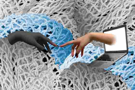 Art of Kindness 2022 winner Sarah Vu's piece, The Creation of Relationships.