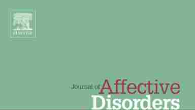 A cover for the Journal Of Affective Disorders. The cover uses green, red and blue imagery.