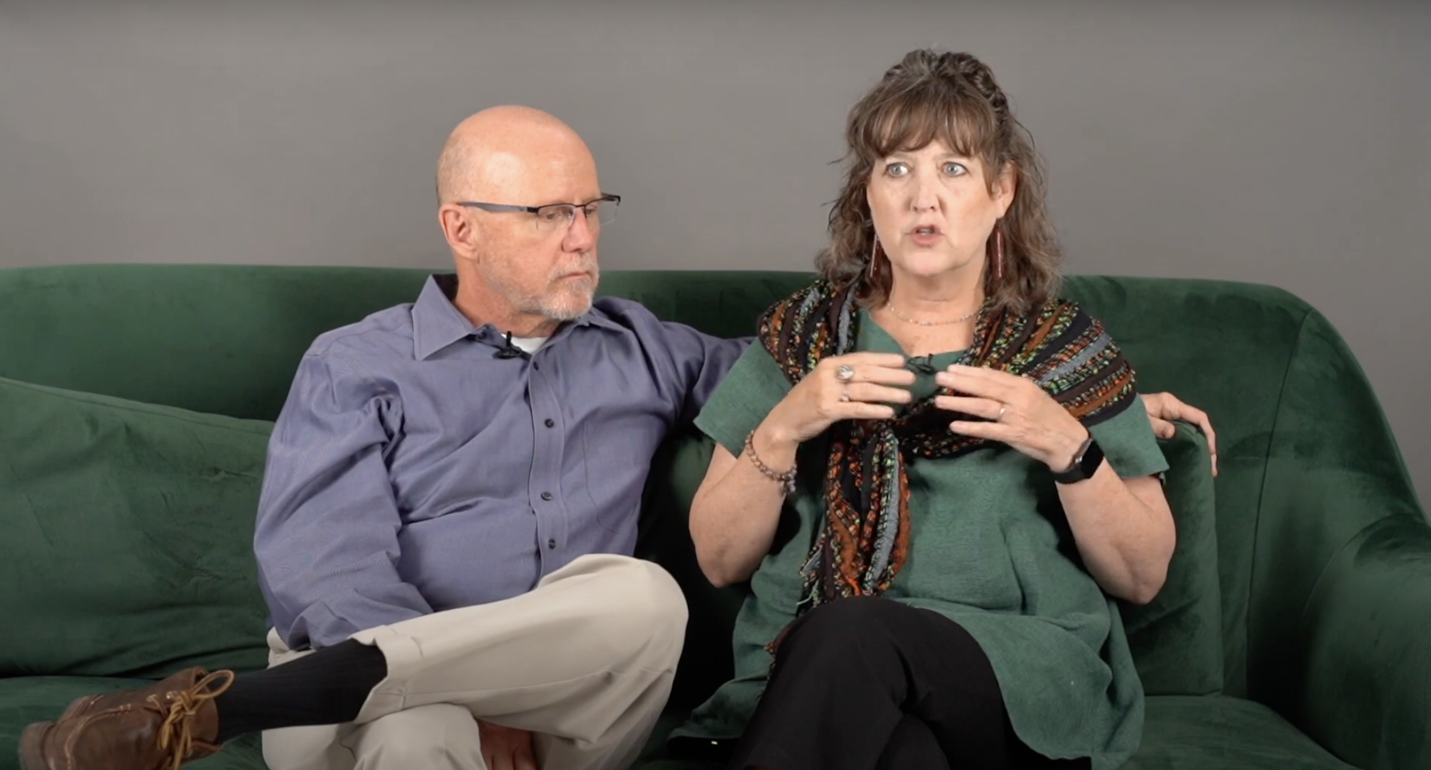 Tom and Ronda sit together and share how acceptance of their Alzheimer's diagnosis gave them freedom.
