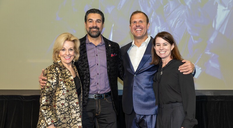 Center for BrainHealth and Virginia High Performance are teaming up for Optimal BrainHealth for Warfighters, pictured: Sandi Chapman, PhD, with Alexander "Ollie" Oliver, Kevin Gatley and Jennifer Zientz.