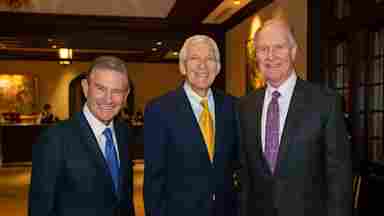 Craig Hall, Tom Leppert and Gary Kelly at Legacy