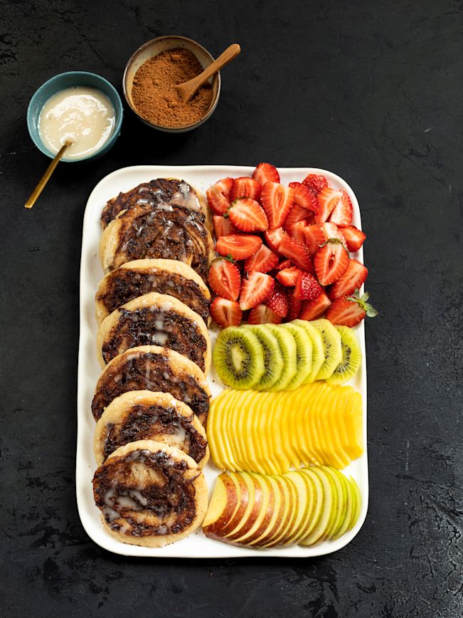 Cinnamon Roll Pancakes Rezept Cinnamon Roll Pancakes Rezept