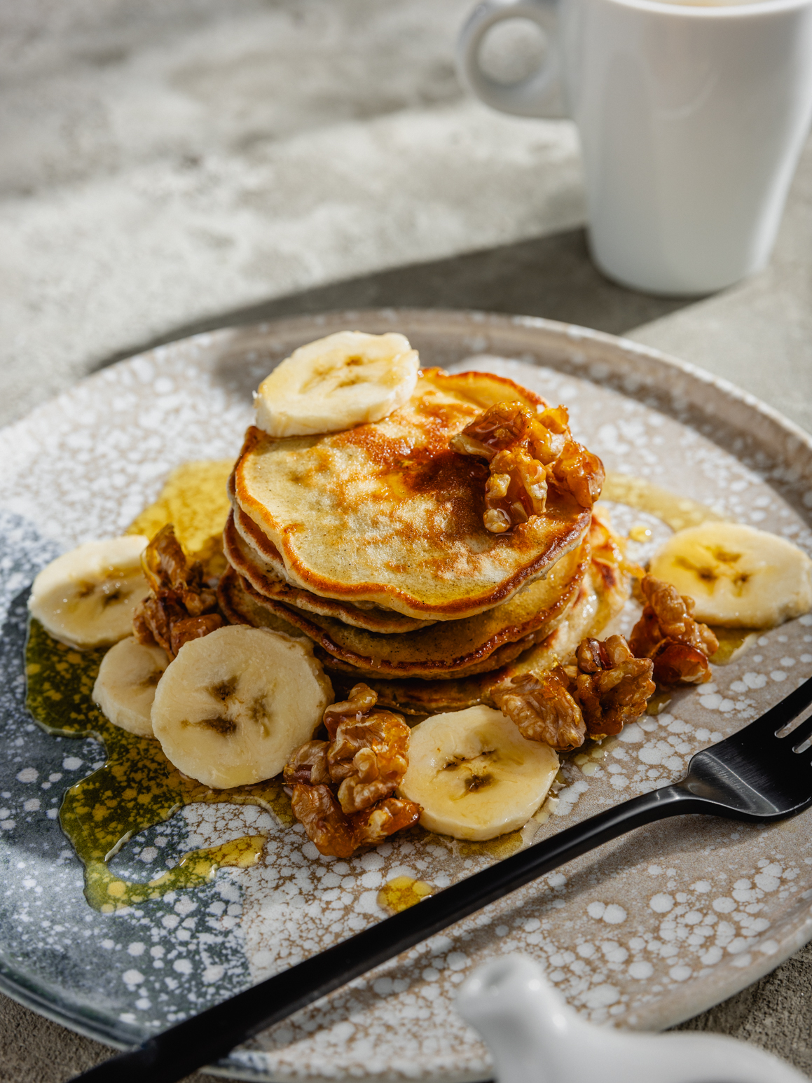 Banana Bread-Pancakes mit karamellisierten Walnüssen Rezept 3