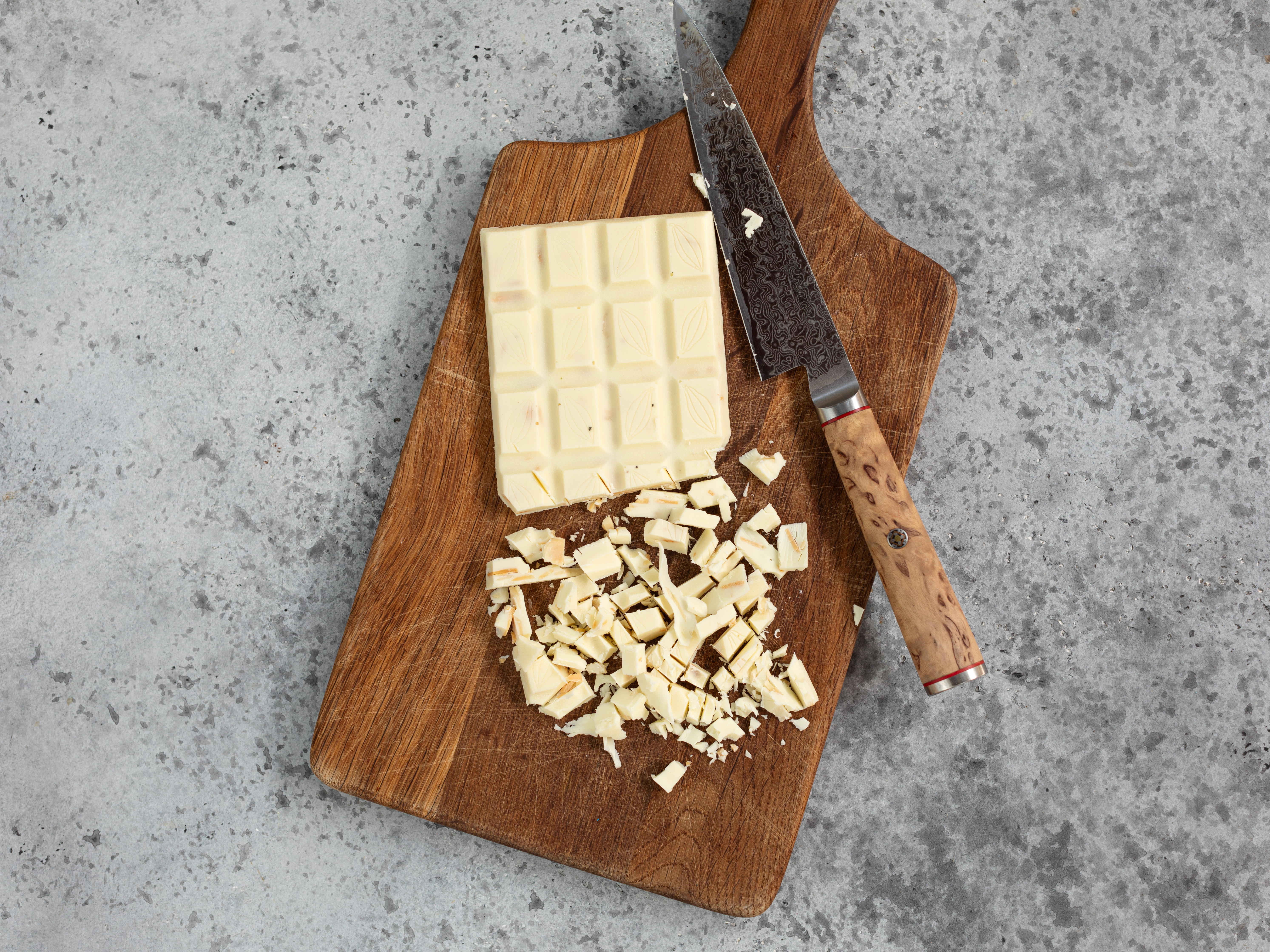 Schritt 3: Teig für Matcha Waffeln mit weisser Schokolade vorbereiten  