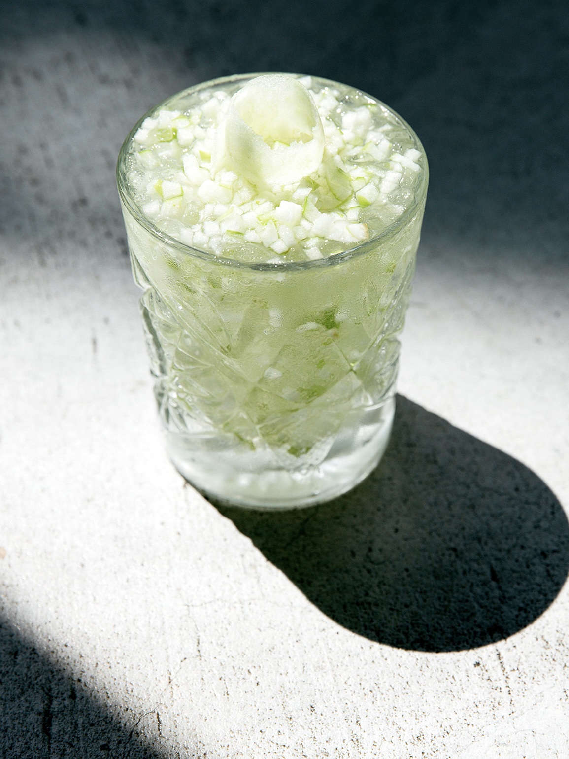 Sake-Gin-Tonic Apfel Granité Rezept