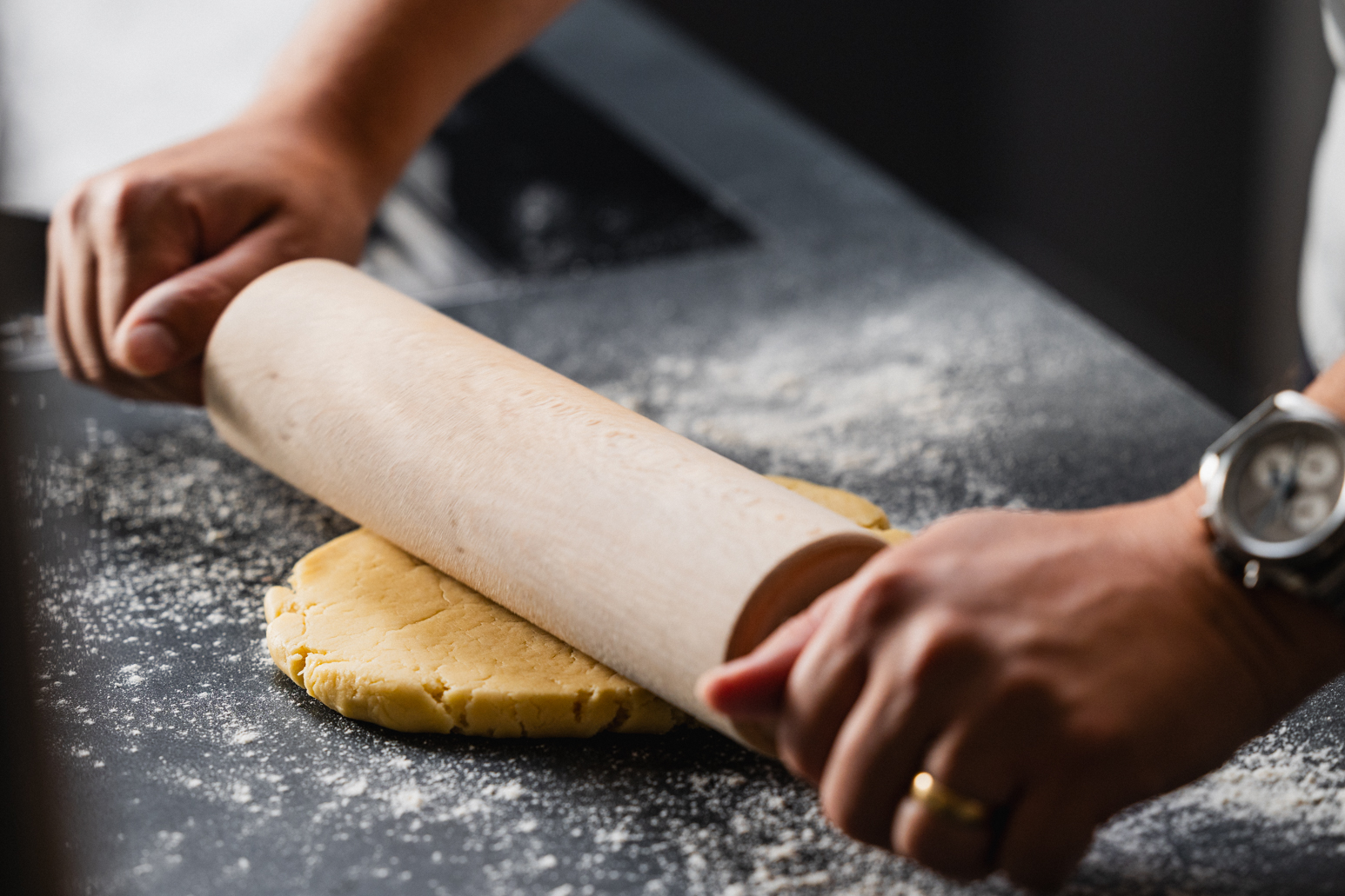 Schritt 3: Teig ausrollen und belegen