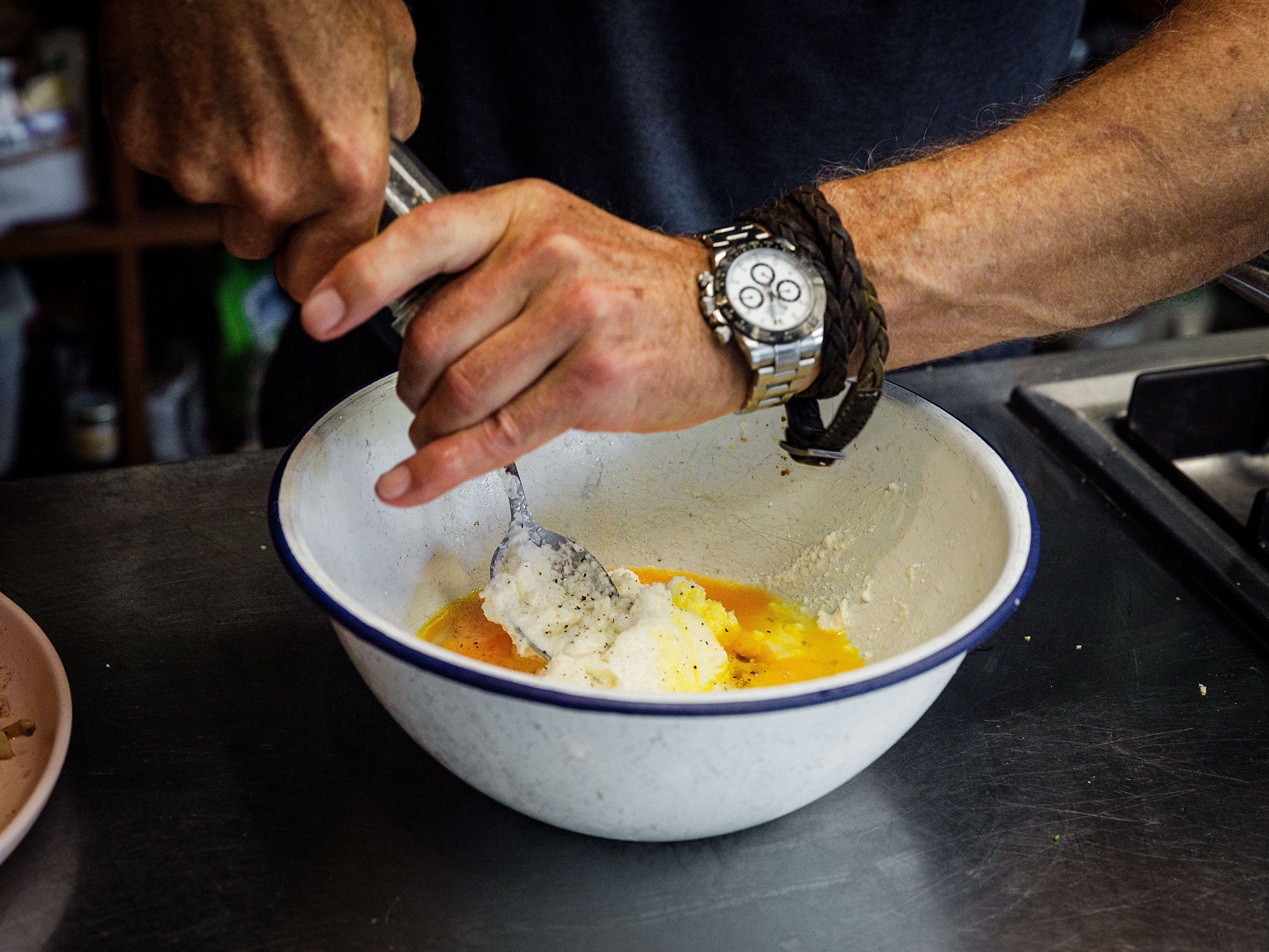 Schritt 3: Kürbis und Teig für Kürbistarte mit Broccoliteig, Ziegenkäse und Salbei backen