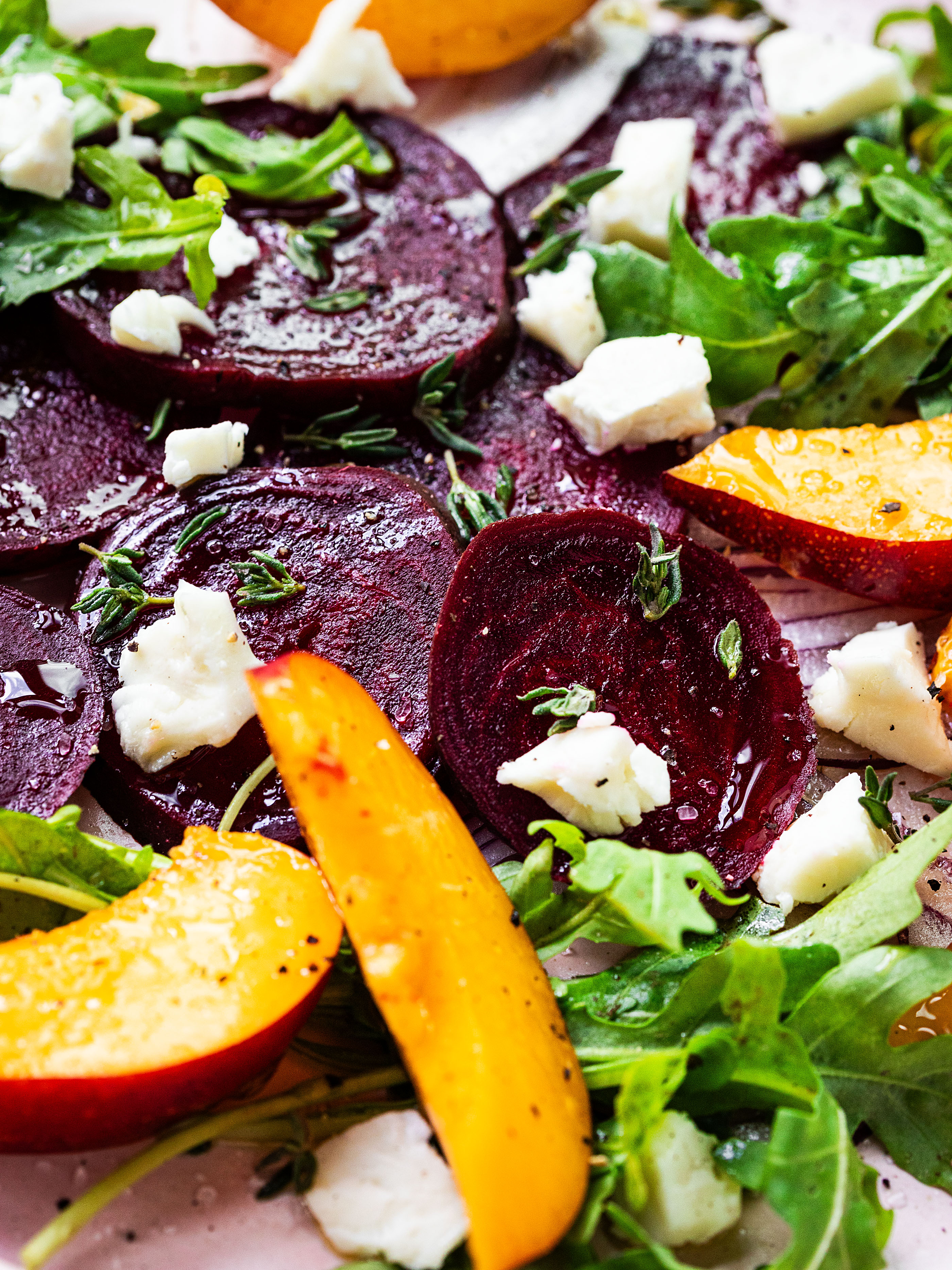 Randen mit Nektarinen, Rucola und Feta Rezept3