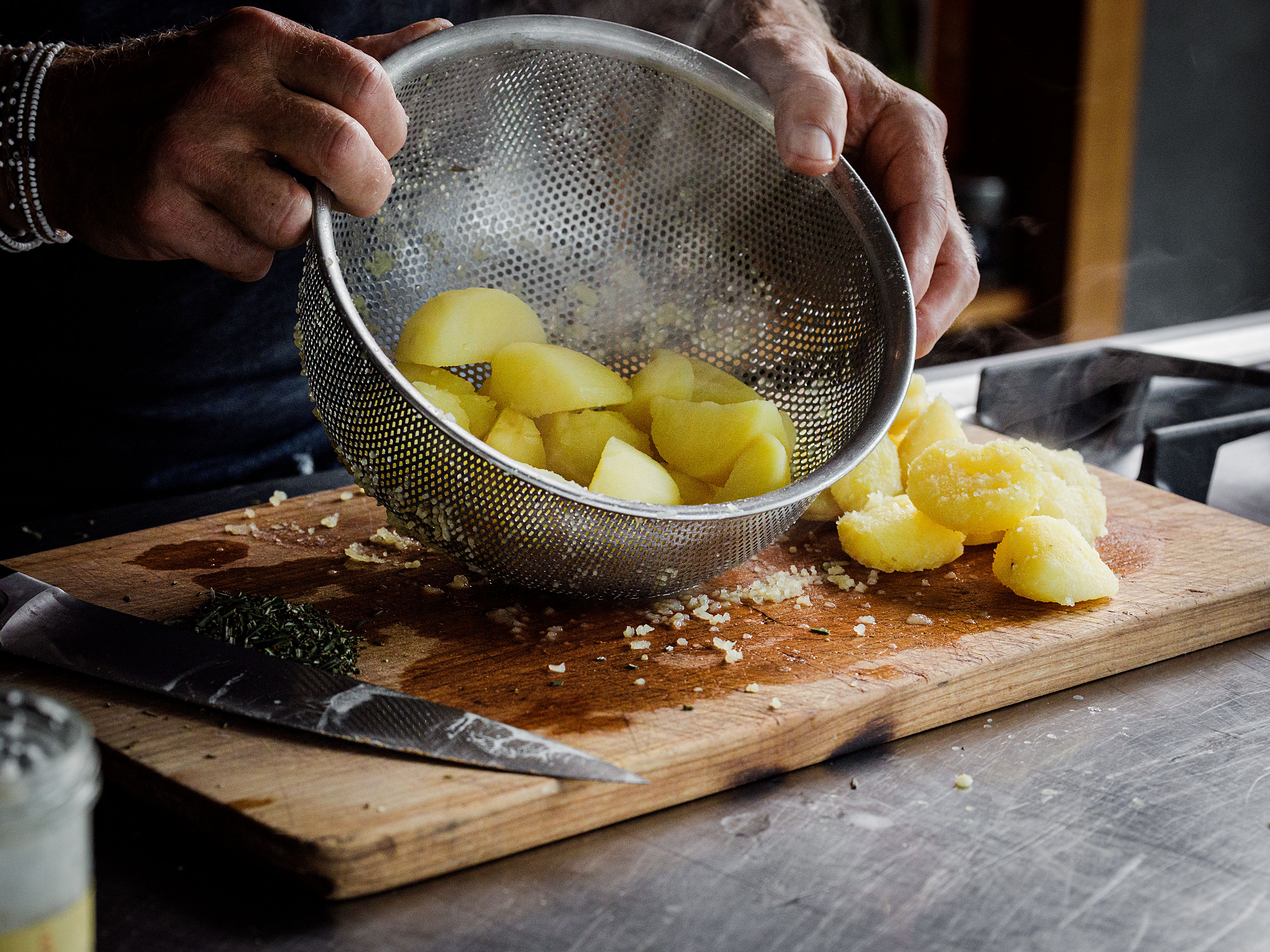 Schritt 2: Kartoffeln aufrauen