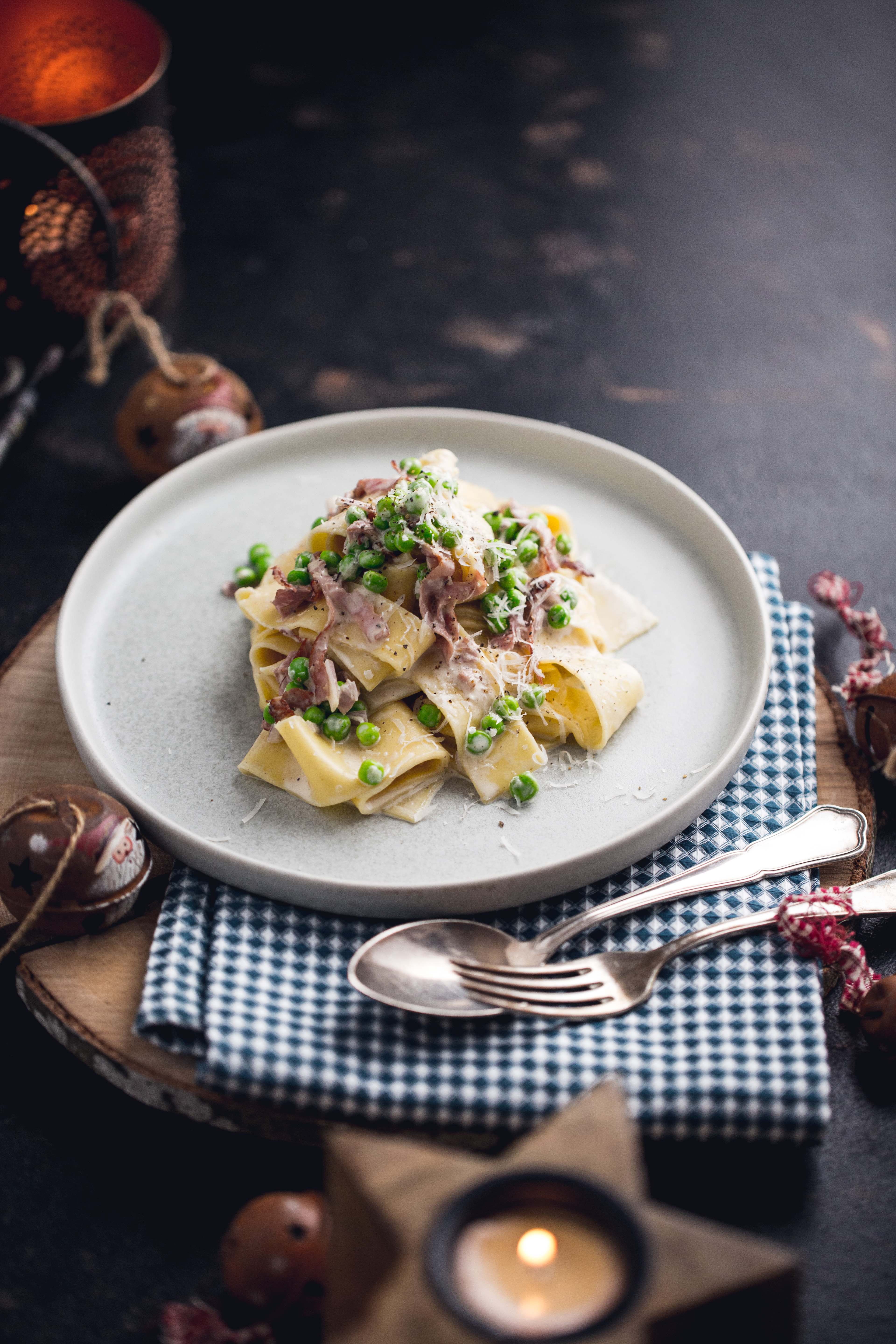 Fettuccine alla Papalina Rezept