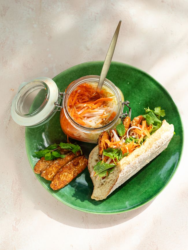 Veganes Banh Mi Sandwich Rezept 1 Veganes Banh Mi Sandwich Rezept 1