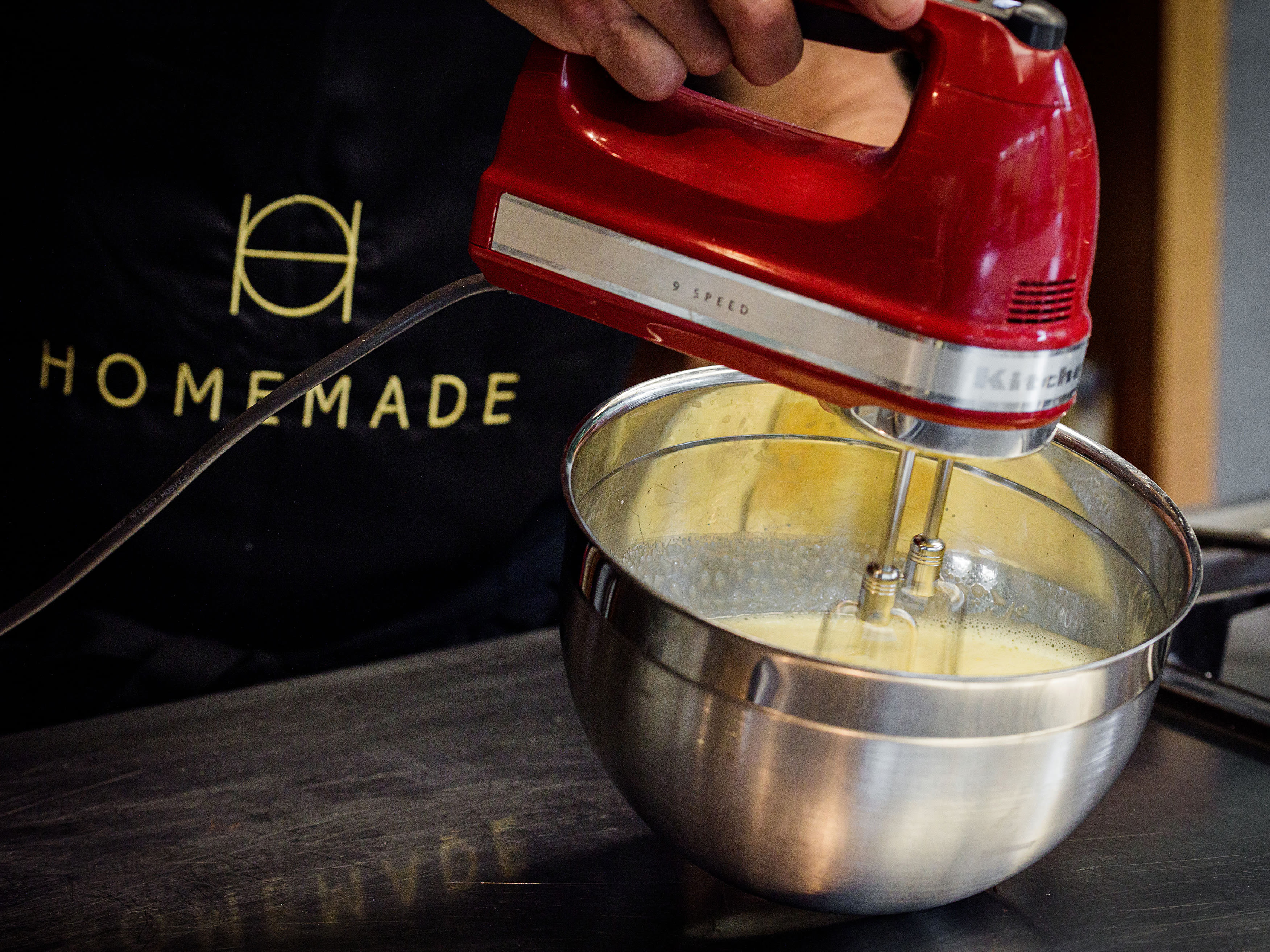 Schritt 1: Creme für gebackene Vanillecrème  zubereiten 