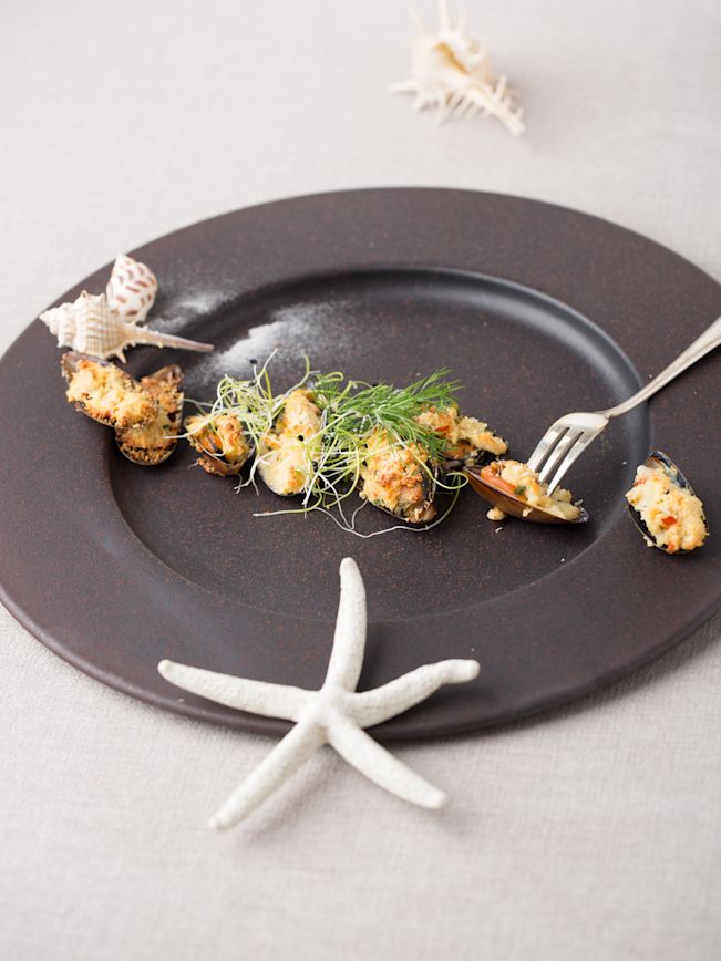 Überbackene Muscheln Rezept 1 Überbackene Muscheln Rezept 1