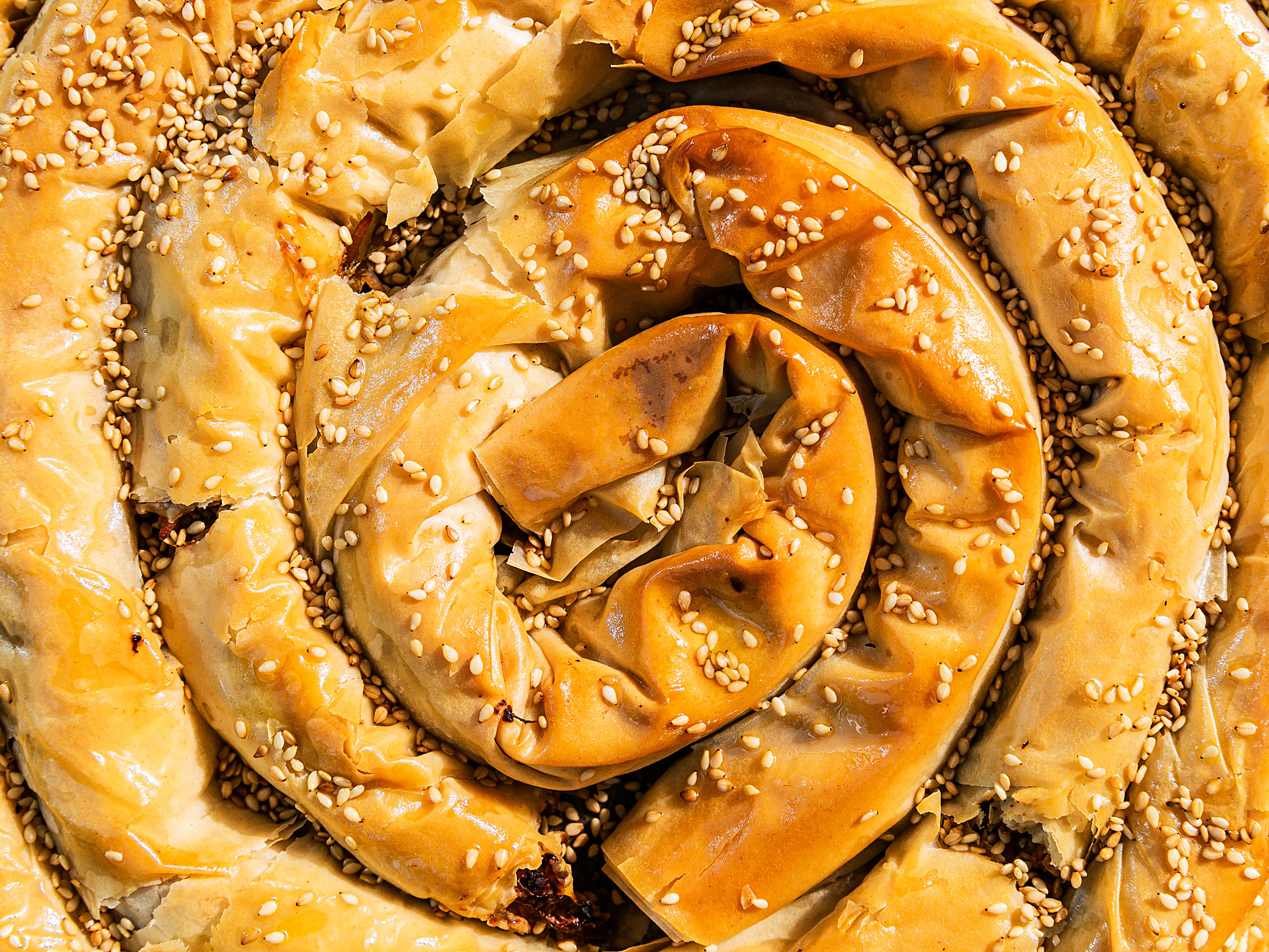 Schritt3: Pastete für Kolokithopita backen