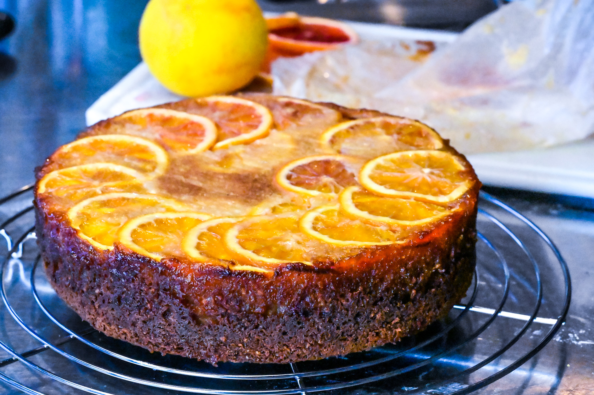 Schritt 3: Blutorangen-Kuchen backen