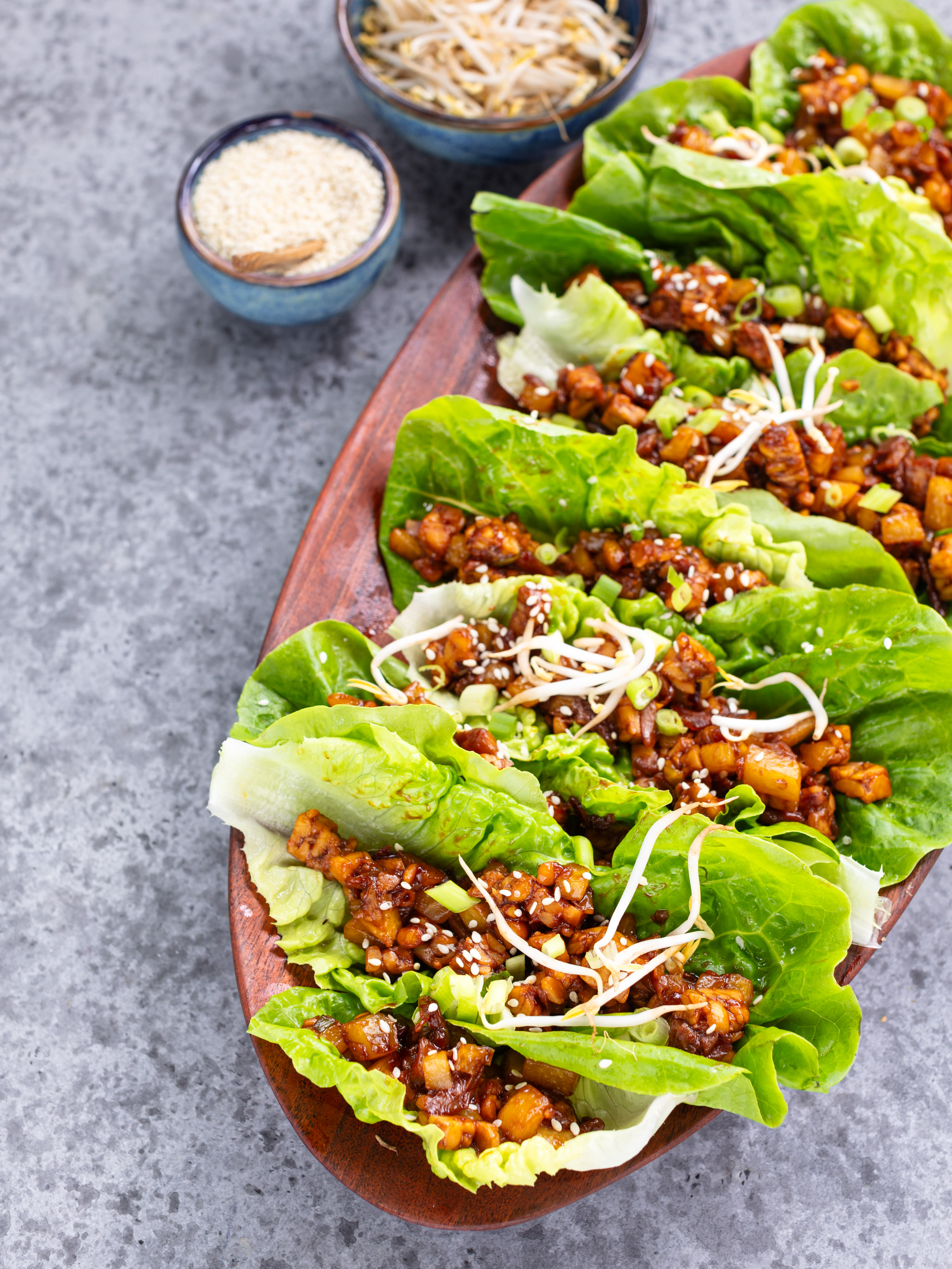 Salat Wraps mit Kohlrabi und Tempeh Rezept 4