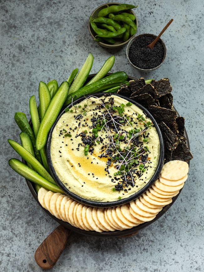 Edamame Hummus Rezept Edamame Hummus Rezept