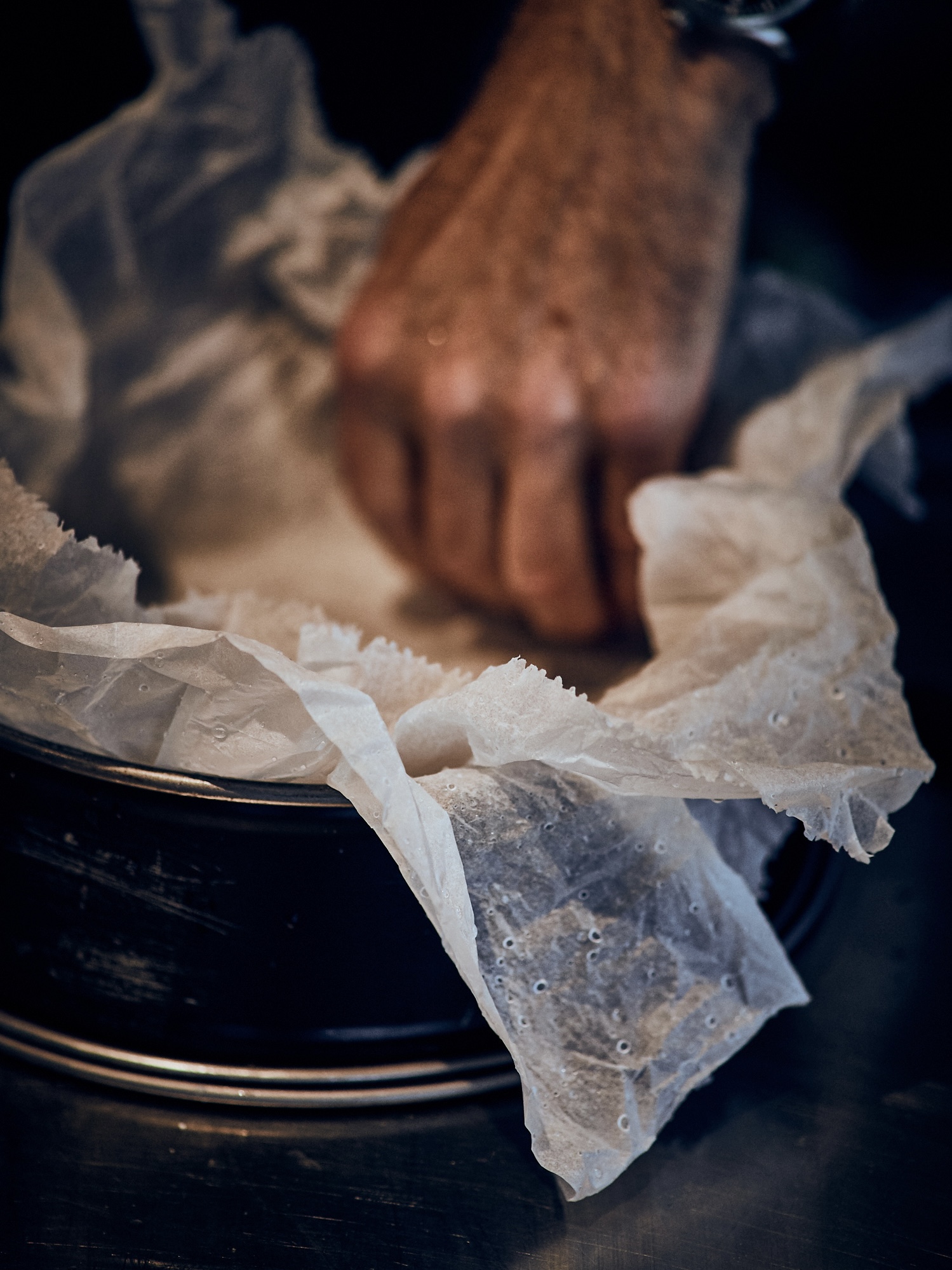 Schritt 2: Springform vorbereiten - Baskischer Cheesecake