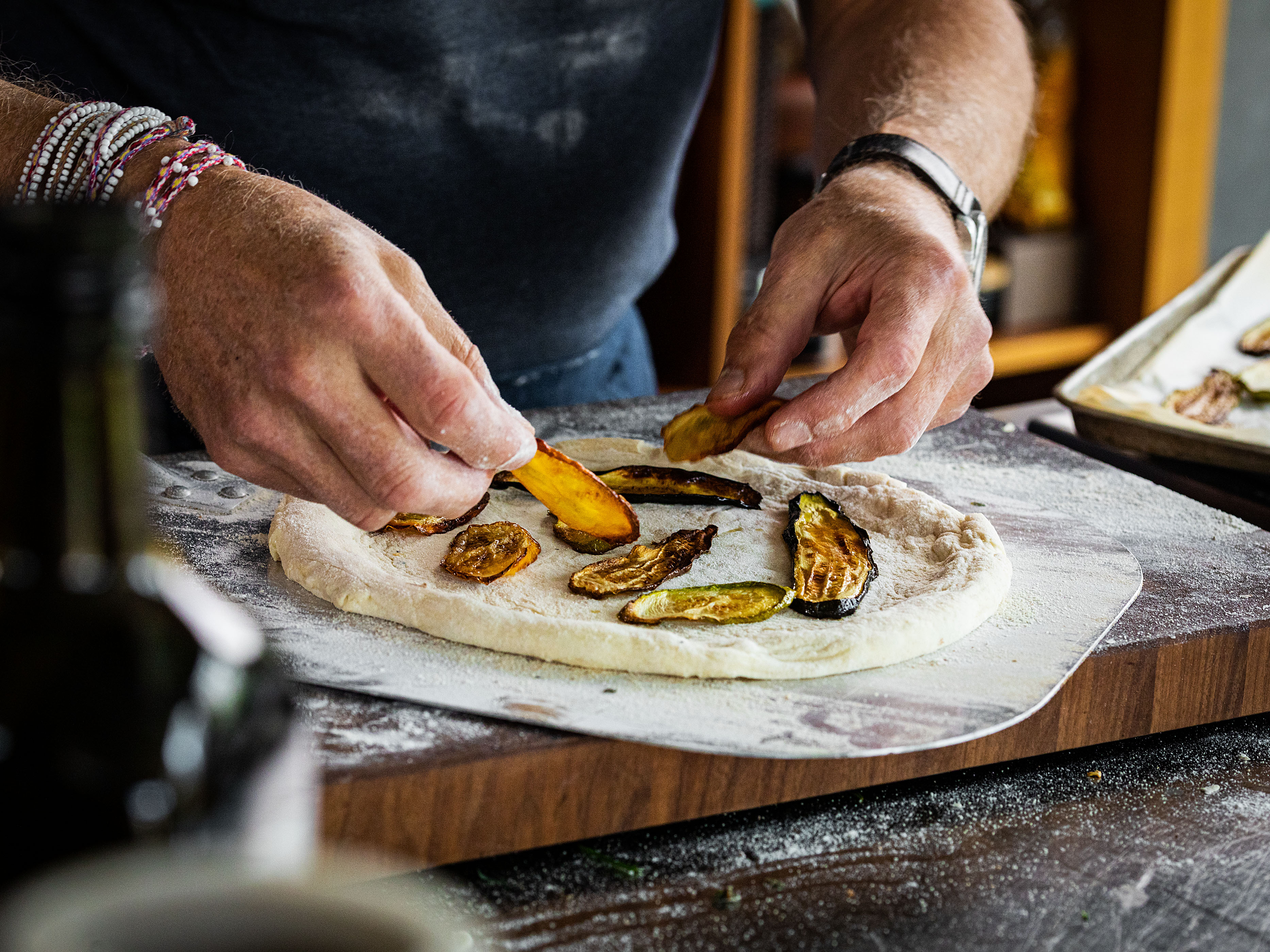 Schritt 3: Pizza belegen