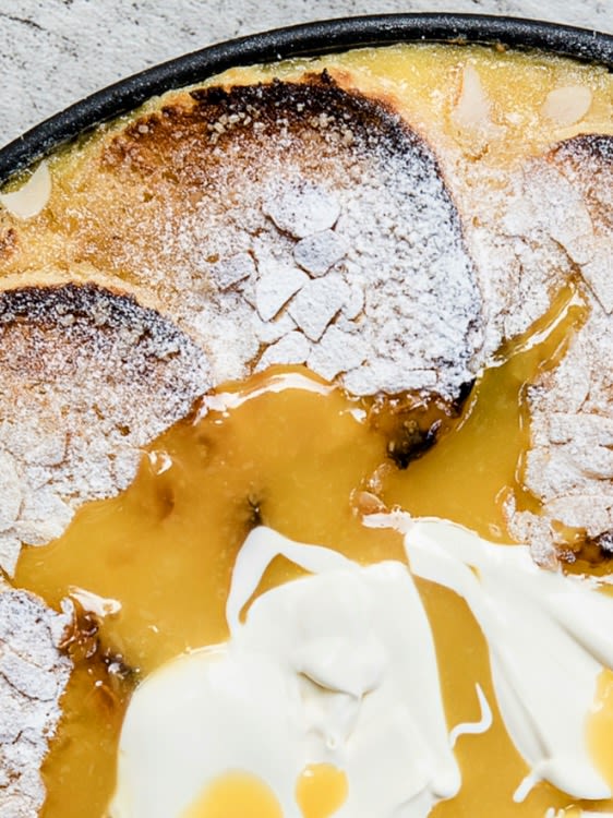 Mandelbrioche Pudding mit Lemon Curd Rezept 2
